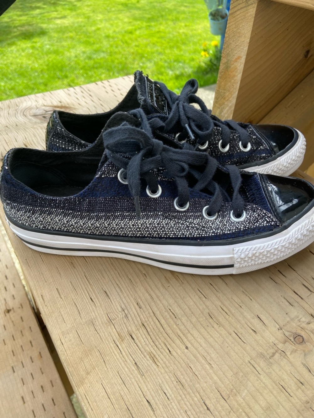 Converse All Star Low Top Sneakers in Navy and Black size 5.5 women’s 3.5 men’s